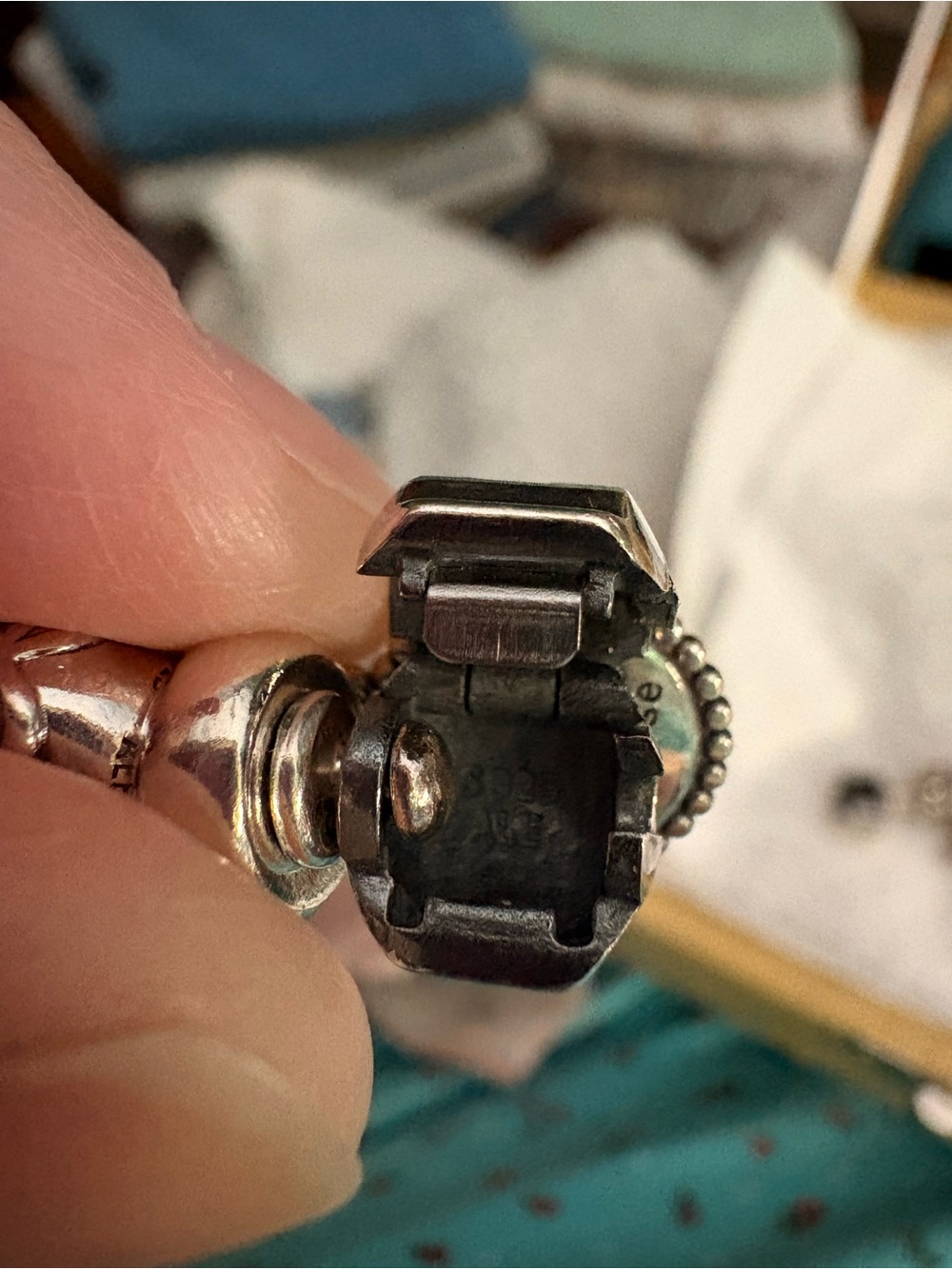 Pandora barrel clasp Christmas theme bracelet - Picture 8 of 8
